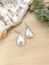 Load image into Gallery viewer, Baroque Pearl Earrings on Sterling Silver Studs