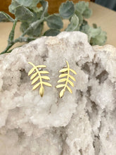 Load image into Gallery viewer, Gold Leaf Studs - Hypoallergenic Stainless Steel Posts