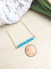 Load image into Gallery viewer, Turquoise Bar Necklace - 1 inch bar - Layering Necklace