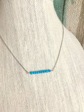 Load image into Gallery viewer, Turquoise Bar Necklace - 1 inch bar - Layering Necklace