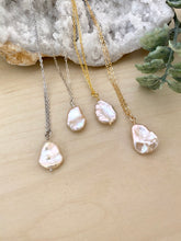 Load image into Gallery viewer, Light pink single keshi pearl necklace