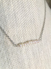 Load image into Gallery viewer, White Pearl Bar Necklace