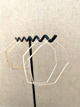 Load image into Gallery viewer, Geometric Hoop Earrings in Gold fill or Sterling Silver