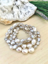 Load image into Gallery viewer, Freshwater Pearl and Moonstone Necklace with toggle clasp