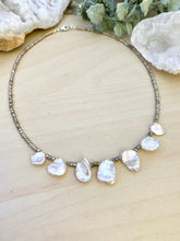 Load image into Gallery viewer, Talia Necklace - Short Beaded Necklace with Freshwater Keshi Pearls