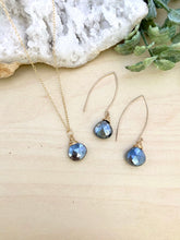 Load image into Gallery viewer, Black Labradorite Necklace and Earring Set - 14k Gold Filled
