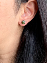 Load image into Gallery viewer, Unakite Earrings on Surgical Steel posts