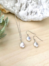 Load image into Gallery viewer, Small White Coin Pearl Gift Set - Sterling Silver or 14k Gold filled