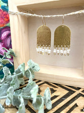 Load image into Gallery viewer, Pearl Fringe Earrings - Gold fill Ear Wires