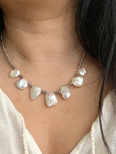 Load image into Gallery viewer, Talia Necklace - Short Beaded Necklace with Freshwater Keshi Pearls