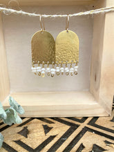 Load image into Gallery viewer, Pearl Fringe Earrings - Gold fill Ear Wires