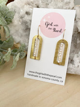 Load image into Gallery viewer, Pearl Arch Earrings - 14k Gold filled Ear Wires